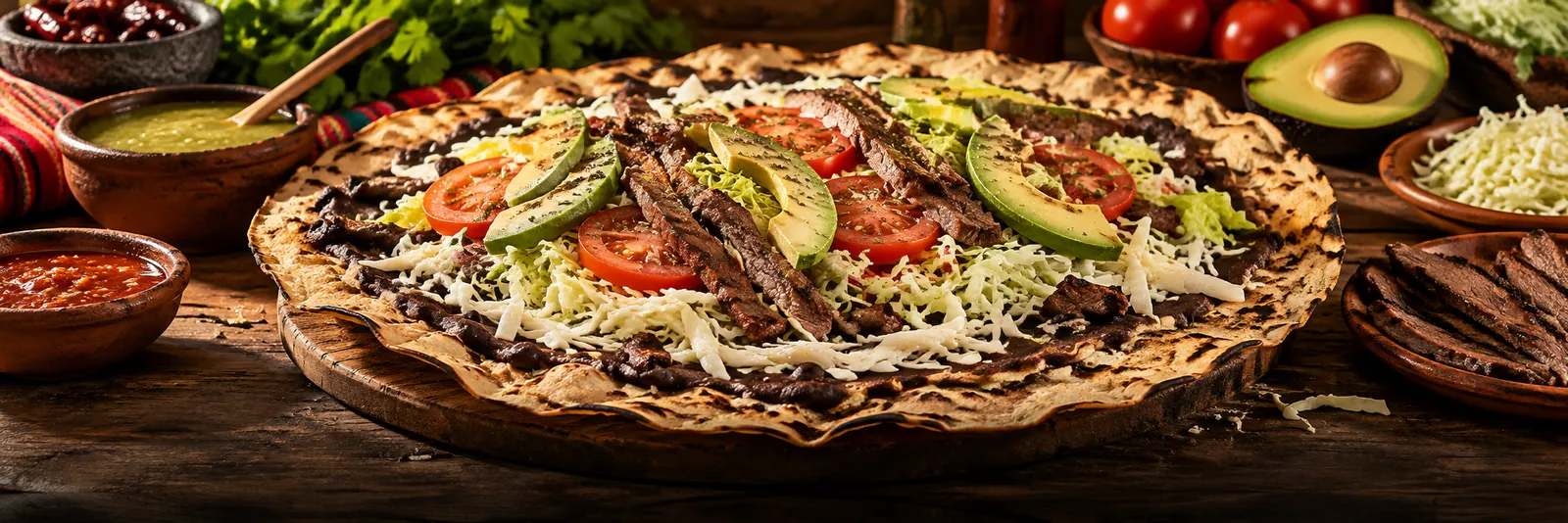 Portada de ambientación de Tlayudas " El Sabor De Oaxaca "