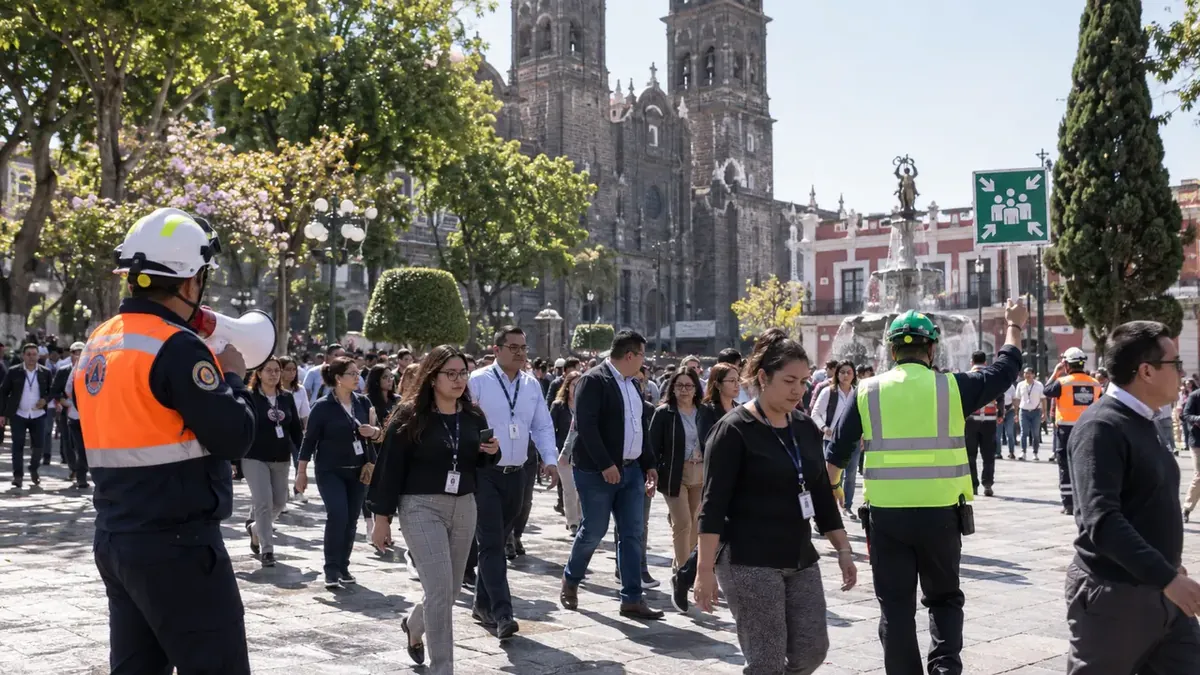 Imagen de Más de 1.5 millones de personas participaron en el Simulacro Nacional en Puebla