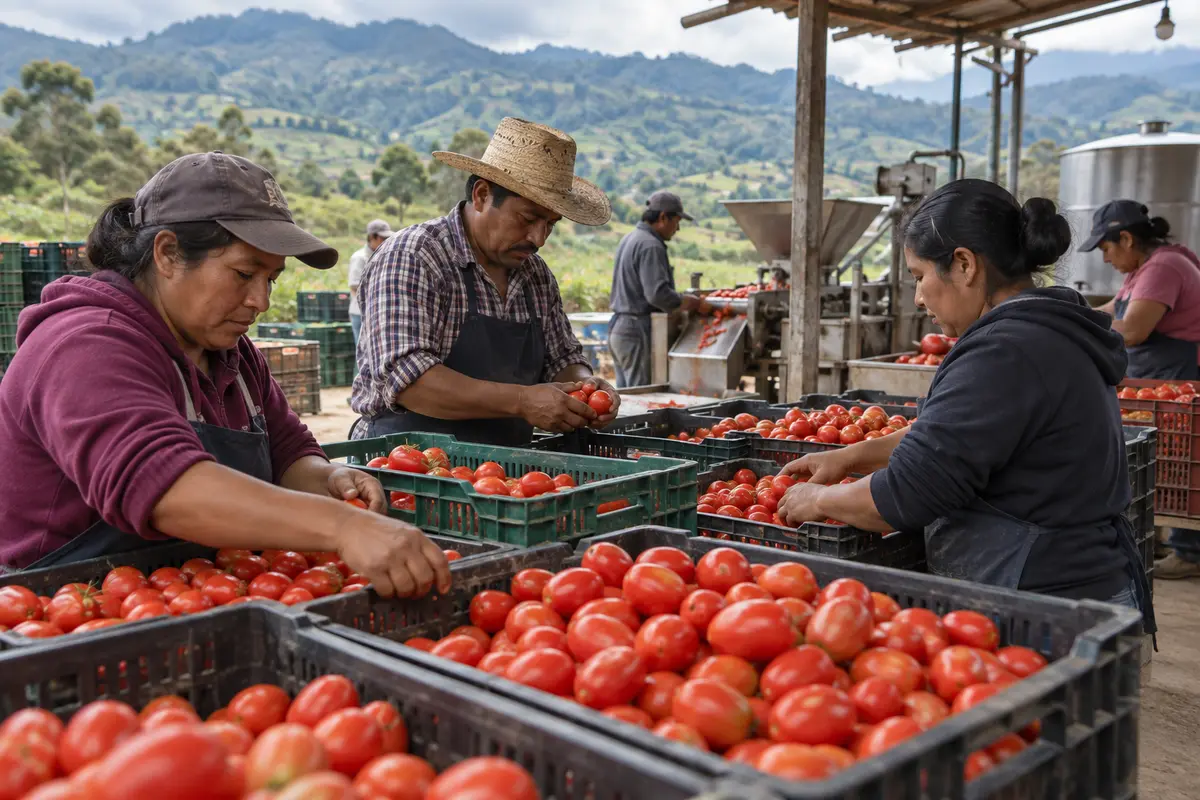Imagen de Cooperativas de Aquixtla transformarán 32 toneladas de jitomate