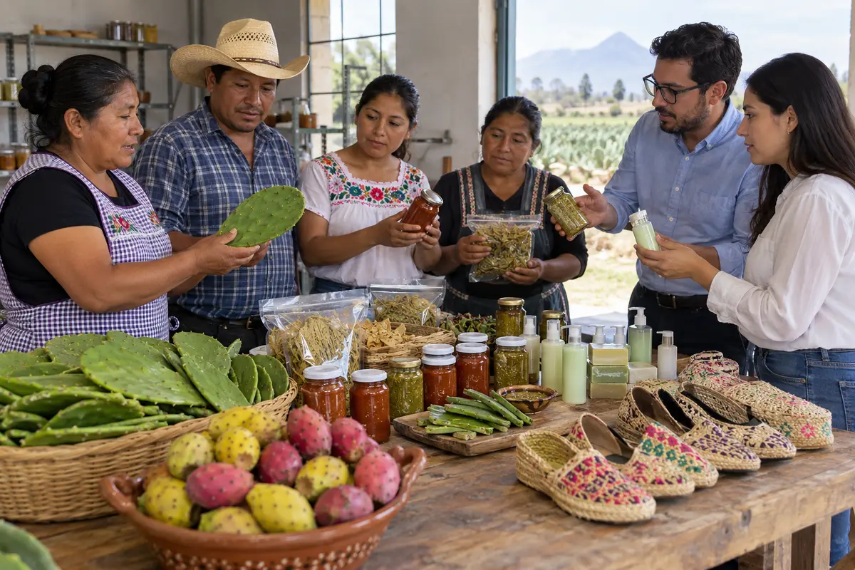 Imagen de Productores de Acatzingo buscan nuevos mercados para nopal y tuna