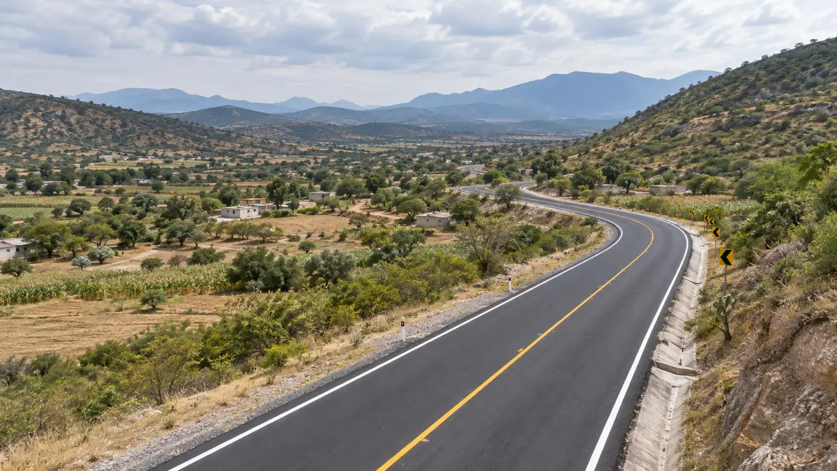 Imagen de Concluyen 3.12 km de carretera entre Teotlalco y Morelos